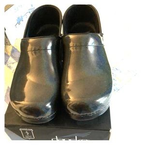 Dansko Clog - Blue Holographic Glitter